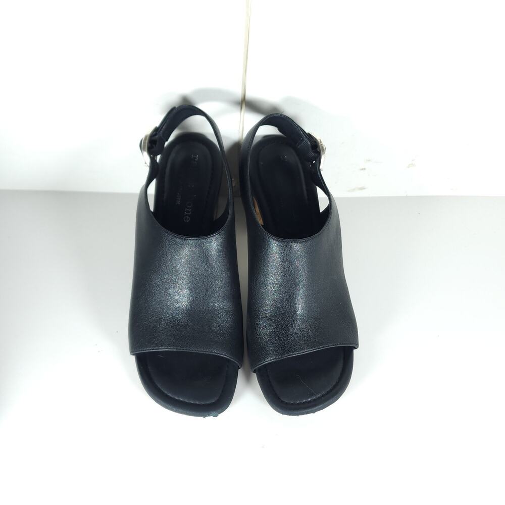 Rag & Bone Gigi Women's US 8 EU38,5 Black Leather Heels Slingback Sandals - Picture 4 of 16